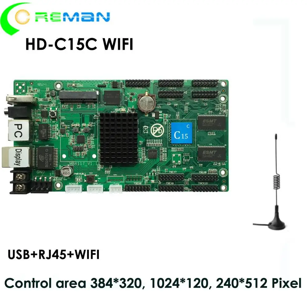 HD C15C wifi Тип 384x320 Светодиодная панель управления картой p2 p2.5 p3 p4 p5 p6 p8 p10 rgb led
