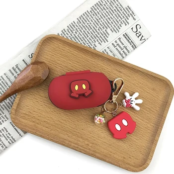 

3D Cute Silicone Case for Samsung Galaxy Buds Buds+ Plus 2020 Charging Sleeve Protective Case Bluetooth Earphone Skin Keyring