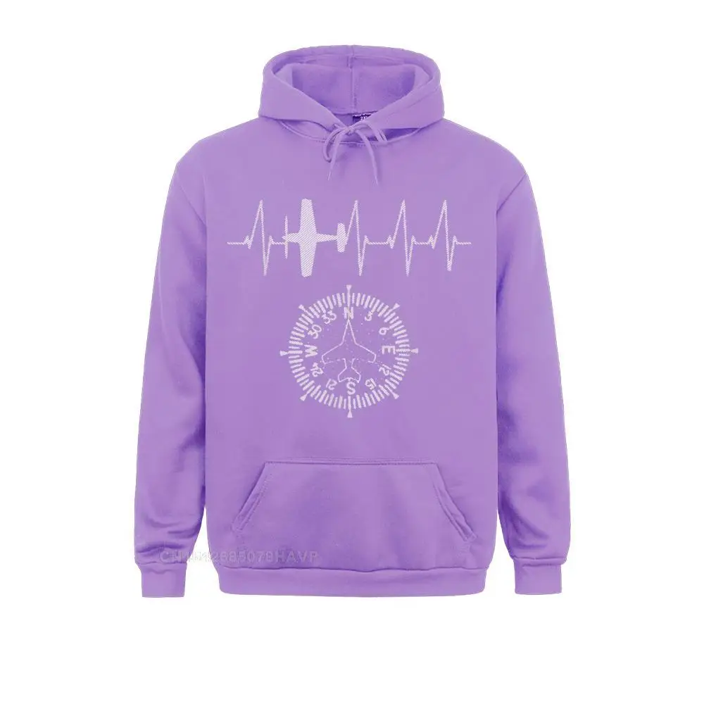 Casual Long Sleeve Hoodies Lovers Day Prevalent  Hoods Mens Sweatshirts Funny Airplane Pilot Shirt Heartbeat T-Shirt Aviation Gifts__36 Funny Airplane Pilot Shirt Heartbeat T-Shirt Aviation Gifts__36purple