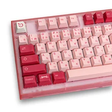 128 Key PBT Darling Keycaps Cherry Profile DYE SUB Personalized Japanese Keycap For Cherry MX Switch Mechanical Keyboards