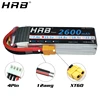 HRB Lipo Battery 2600mah T Dean 2S 3S 7.4V 35C XT60 Plug 11.1V 14.8V 18.5V 22.2V For Airplane Helicopter Drone RC Parts 4S 5S 6S ► Photo 2/6