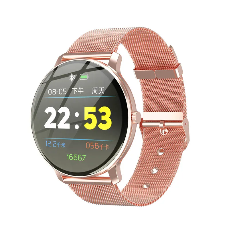 pink Wearpai R88 Смарт-часы цветной сенсорный экран мужские модные фитнес-трекер монитор сердечного ритма водонепроницаемый шагомер спортивные умные часы - Цвет: pink
