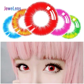 

Jewelens Colored Contact Lenses Color Hallowen lens for Eyes Soft Eye Cosplay Yearly 2pcs/pair Fire Series