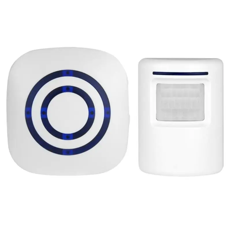 

Wireless PIR Infrared Independent Motion Detector Burglar Alarm 38 Music Options Can Set Sound and Silence with Receiver