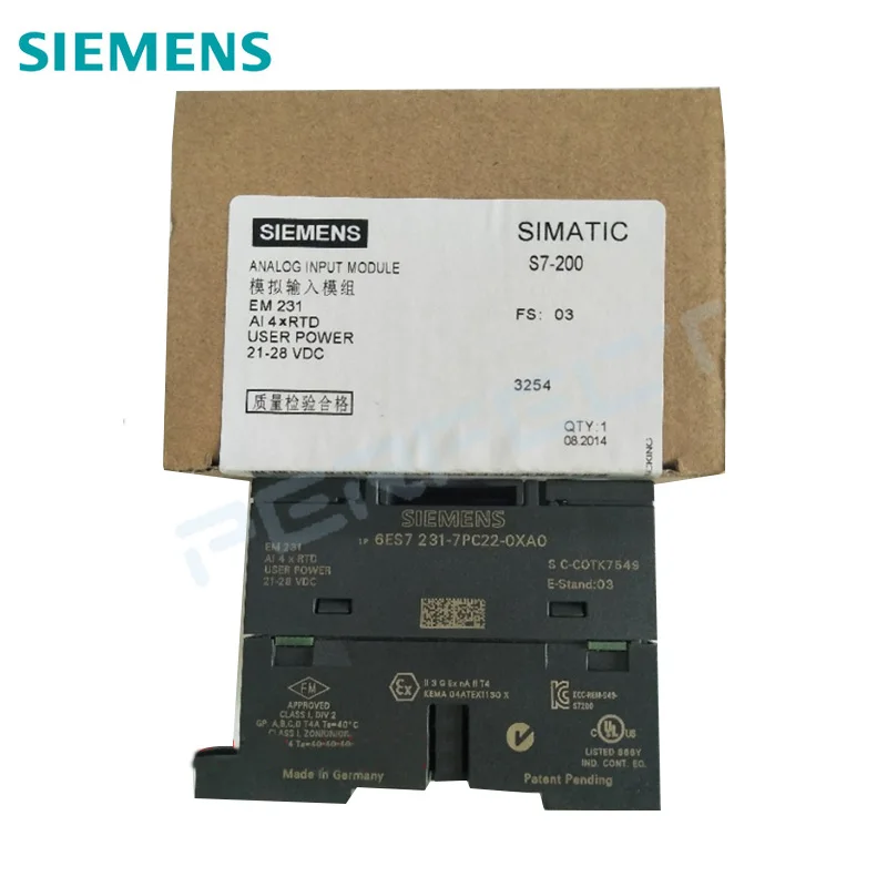 Совместимость 6ES7231-7PC22-0XA0 S7-200 Simatic аналоговый модуль EM231 4 компании "feilong" 6ES7 231-7PC22-0XA0 6ES72317PC220XA0