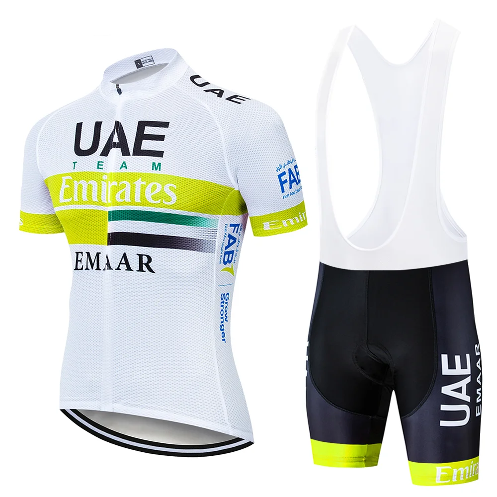 Команда ОАЭ PRO Велоспорт Джерси 9D гель велосипед шорты Костюм MTB Ropa Ciclismo мужские летние велосипедный майон culotte одежда - Цвет: Cycling suit