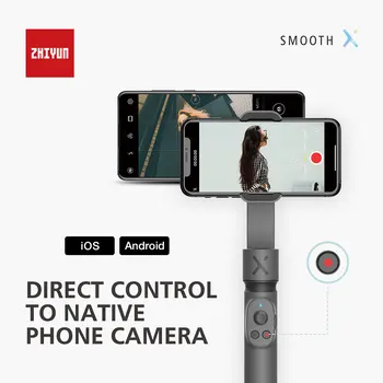 

Zhiyun Smooth X Foldable Gimbal Stabilizer for iPhone 11 Pro Xs Max Xr X 8 Plus SE Android Samsung Galaxy S20 S10 Huawei Mate 30