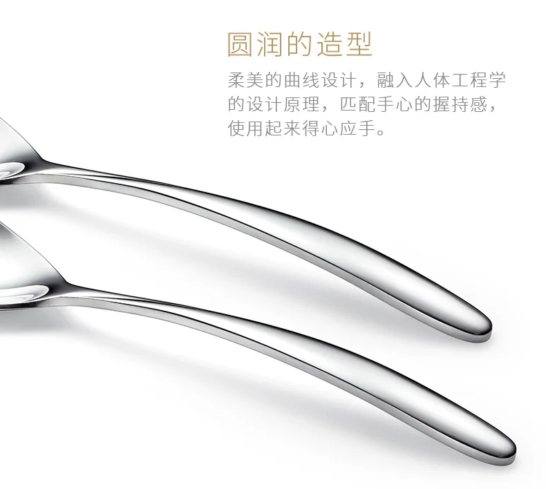 Portable 3pcs Stainless Steel Spoons Cutlery Set Stainless Steel Tableware Stainless Steel Dinnerware Silverware Set New II50DCS