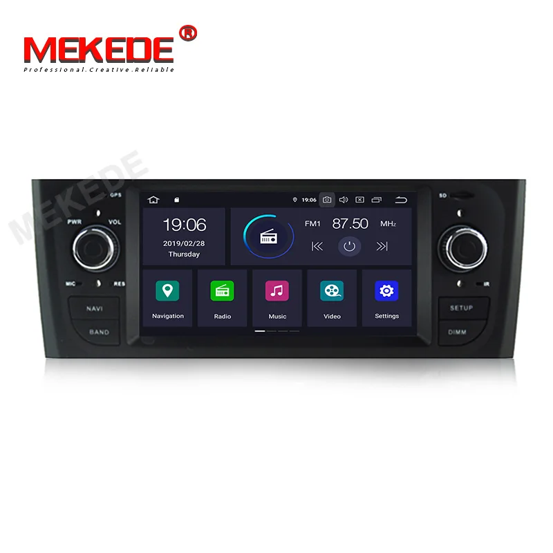 MEKEDE PX5 4+ 64G Android 9,0 автомобильный Радио gps навигация Мультимедиа Стерео для Fiat Grande Punto Linea 2006-2012 DVD wifi Bluetooth
