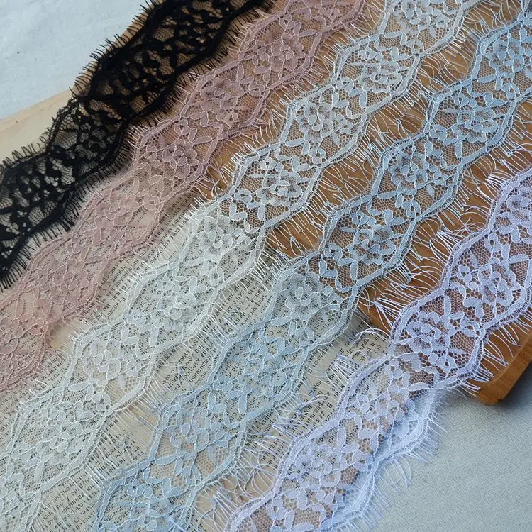 

15Meters/Lot Multi-color Eyelash Lace Fabric Dress Leader Stitching DIY Wedding Belt Decoration Accessories RS2552