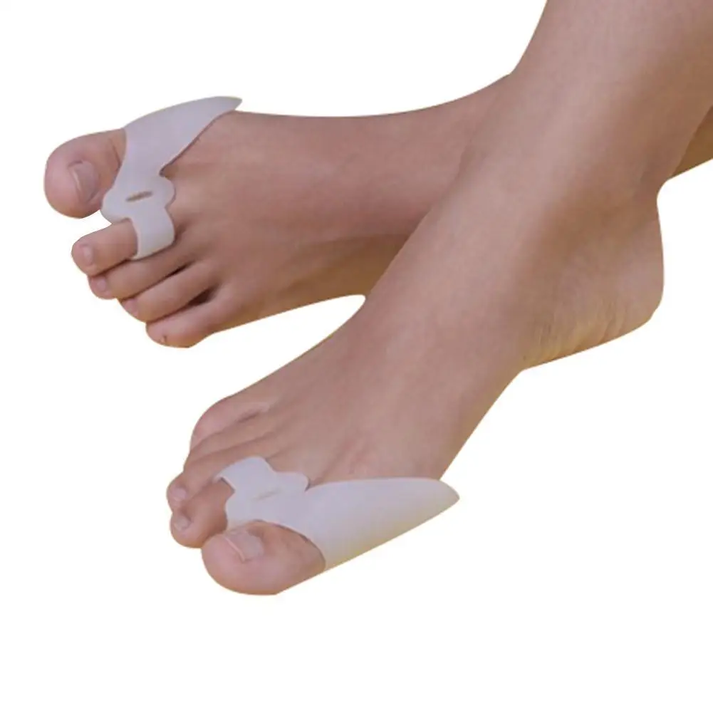 2Pcs Silicone Bunion Toes Corrector Orthotics Straightener Separator Ease Pain Relief Protect Your Bunion For Women