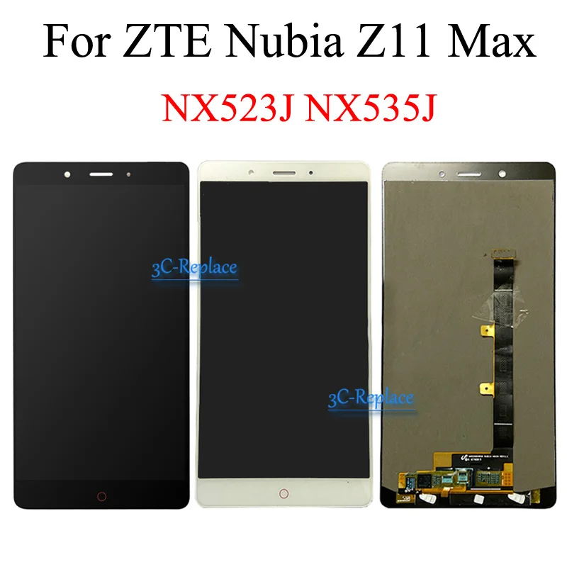 ЖК-дисплей AMOLED 6 0 дюйма для ZTE Nubia Z11 Max NX535J NX523J с сенсорным экраном и дигитайзером в