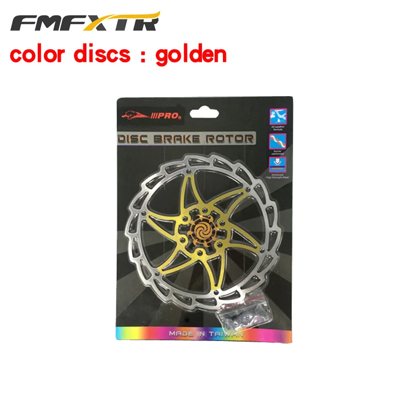 golden disc FMFXTR велосипед G3 HS1 RT56 шесть шип дисковый тормоз горного велосипеда диск Гидравлический Тормозной диск 160 мм диск - Цвет: golden disc