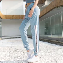 Y26K5551 женские уличные штаны для фитнеса, свободные спортивные штаны в полоску, тренировочные штаны для спортзала, спортивная одежда для бега Quick-drys