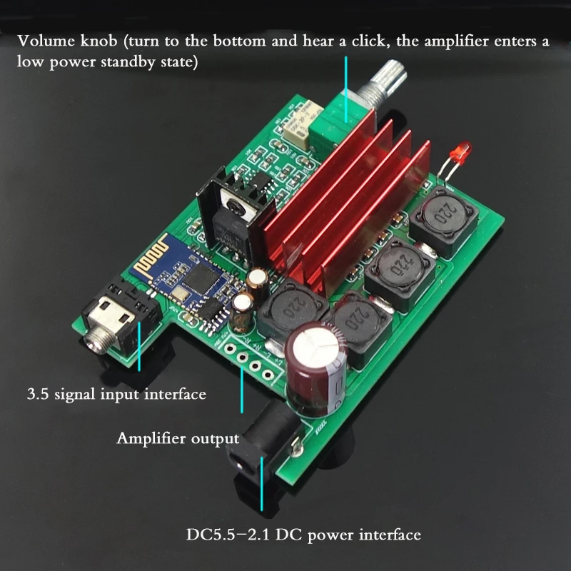 TPA3116 Bluetooth 5,0 цифровой усилитель мощности плата улучшенная версия
