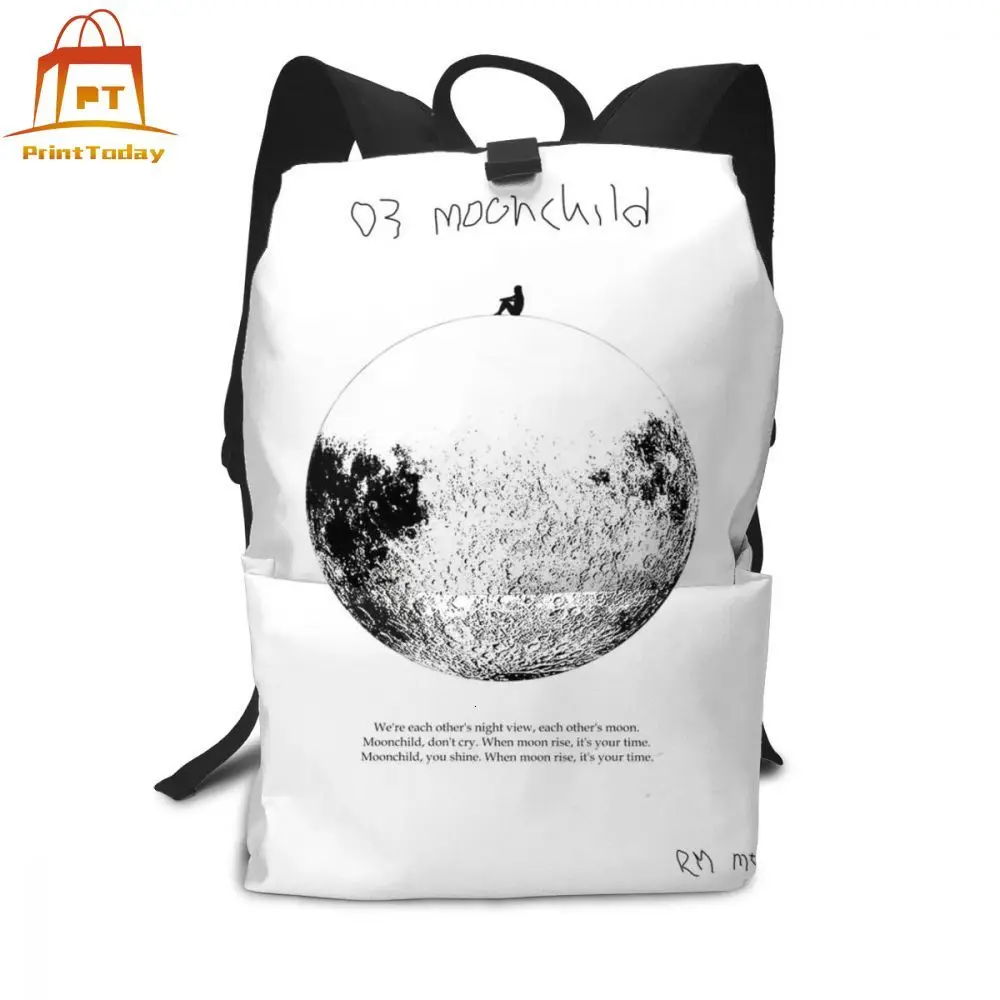 Рюкзак Moon рюкзаки с изоображениями Луны для мужчин и женщин Высококачественная