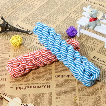 

21cm Rope Dog Tug Toys Pets Puppy Chew Braided Tug Toy For Pets Dogs Training Bait Toys