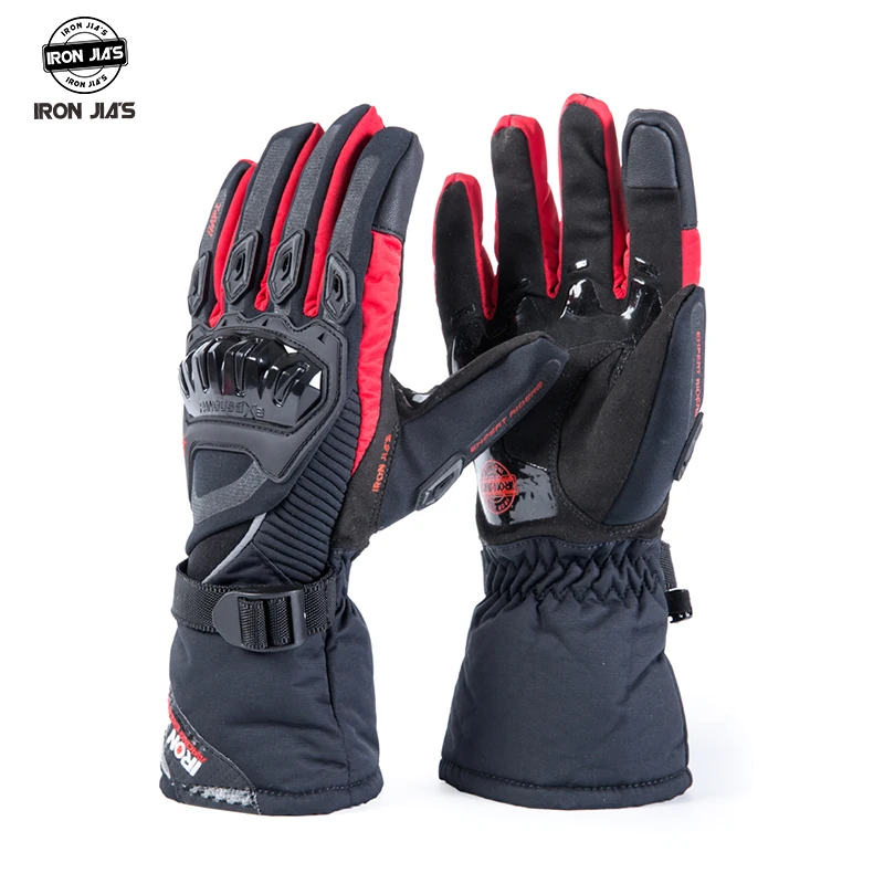 IRON JIA'S Motorcycle Gloves Touch Screen Winter Warm Waterproof Protective  Gloves Guantes Moto Luvas Alpine Motocross Stars