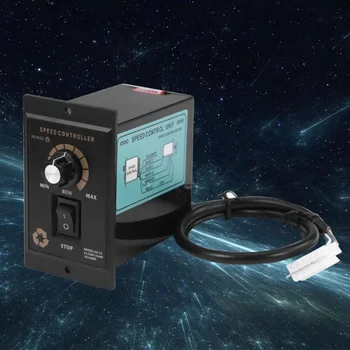 

220V 400W Electric Variable 6 Pins Adjustable Motor Speed Controller Regulator Reversible Switch Home Universal Industrial