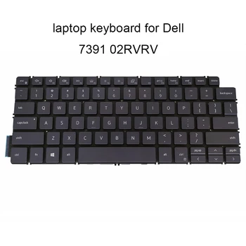 

02RVRV Backlight keyboard for Dell Inspiron 13 7391 2 in 1 US English silver black replacement keyboards 2RVRV new arrival