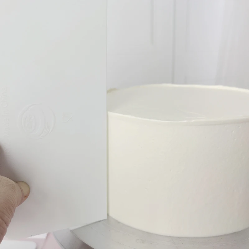 Raschietto Per Torte In Metallo 22x8 Cm – Doppio Lato Liscio E Rigato – Per Crema Al Burro E Glass - 2