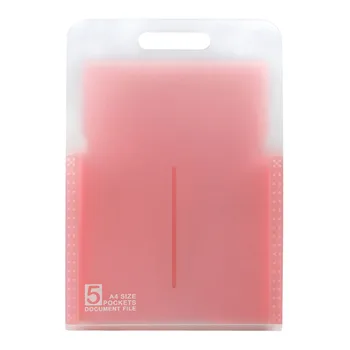 

Organizer PP Classification Vertical Organ Bag Student 5 Pockets With Handle Stationery Paper Storage Expanding File Folder A4