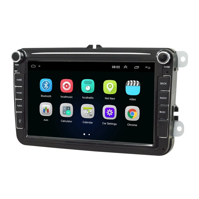 

Car 8 Inch Radio 2 Din Android 8.1 GPS Wifi SD Auto Stereo Car Multimedia Player For-VW 1G+16G
