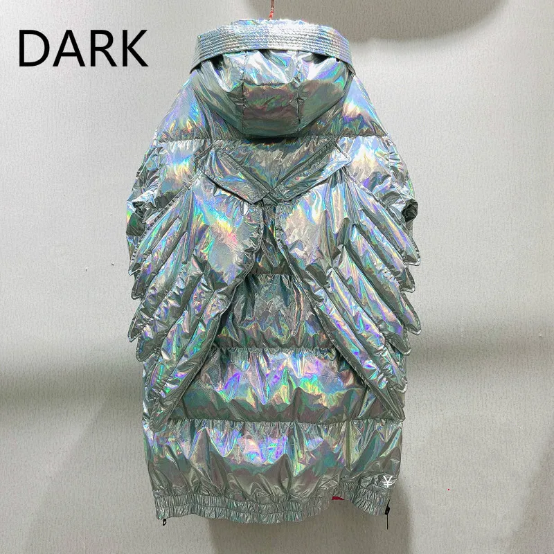 

[DARK] 2020 Winter Star Style Reba Down Jacket Women Mid-length And Extreme Wings Couples Disposable Colorful Bright Face