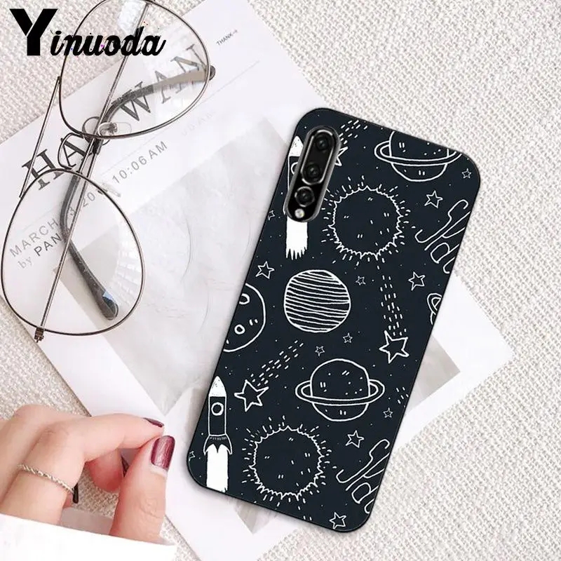 Yinuoda Космос астронавт Луна и Вселенная лисы чехол для телефона для huawei P20 P30 P20Pro P20Lite P30Lite P Smart P10Lite