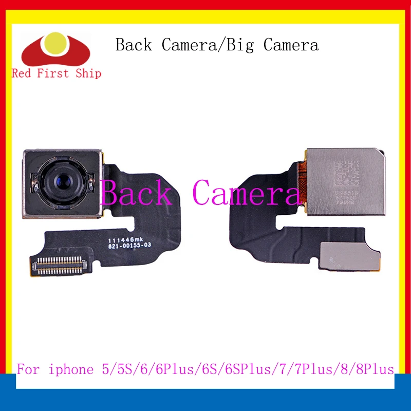 

10Pcs/lot For iPhone 6 8 6S 7 Plus Back Rear Camera Flex Cable Ribbon Main Camera Module For iphone 5 5S 7G Camera Replacement