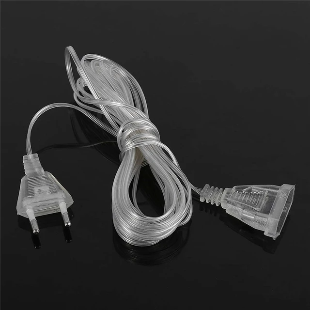 3m Power Extension Cable Plug Extender Wire For LED String Light Christmas  Lights 