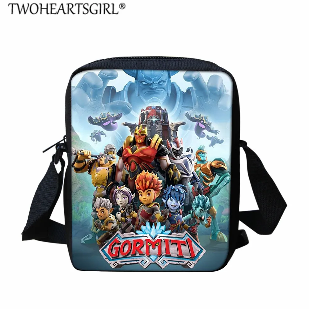 Twoheartsgirl детские школьные сумки для мальчиков игры Gormiti школьные сумки для учеников начальной школы большой емкости рюкзак наборы для девочек мальчиков ранец - Цвет: LH1182E