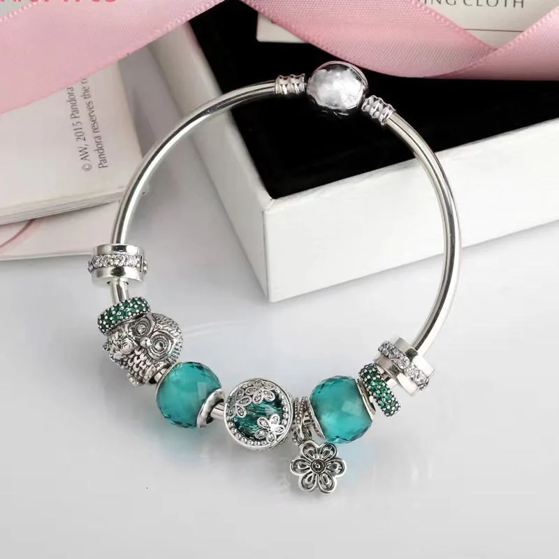 

high quality 1:1 100% 925 silver sterling frizzy owl charter strap free