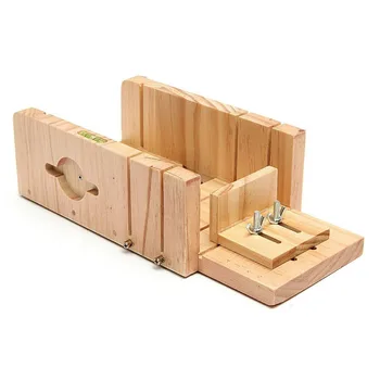 

Wooden Handmade Loaf 1.2kg Soap Cake Mould Silicone Making Tools Slicer Cutter