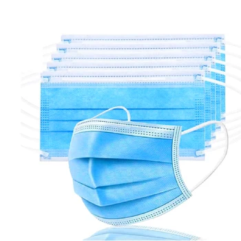 

100-10PCS One-use Mask Dustproof Anti-fog Breathable 3-Layer Mouth Face Masks For Face Shield Mascarillas Desechab Facemask Mask