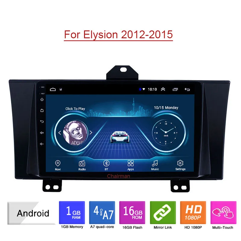 Автомобильный стерео-радиоприемник для Honda Elysion 2012-2015 с 9 дюймовым android-системой