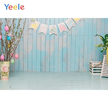 

Happy Easter Spring Eggs Flower Branch Wood Floor Baby Backdrop Vinyl Photography Background For Photo Studio Photophone Shoot