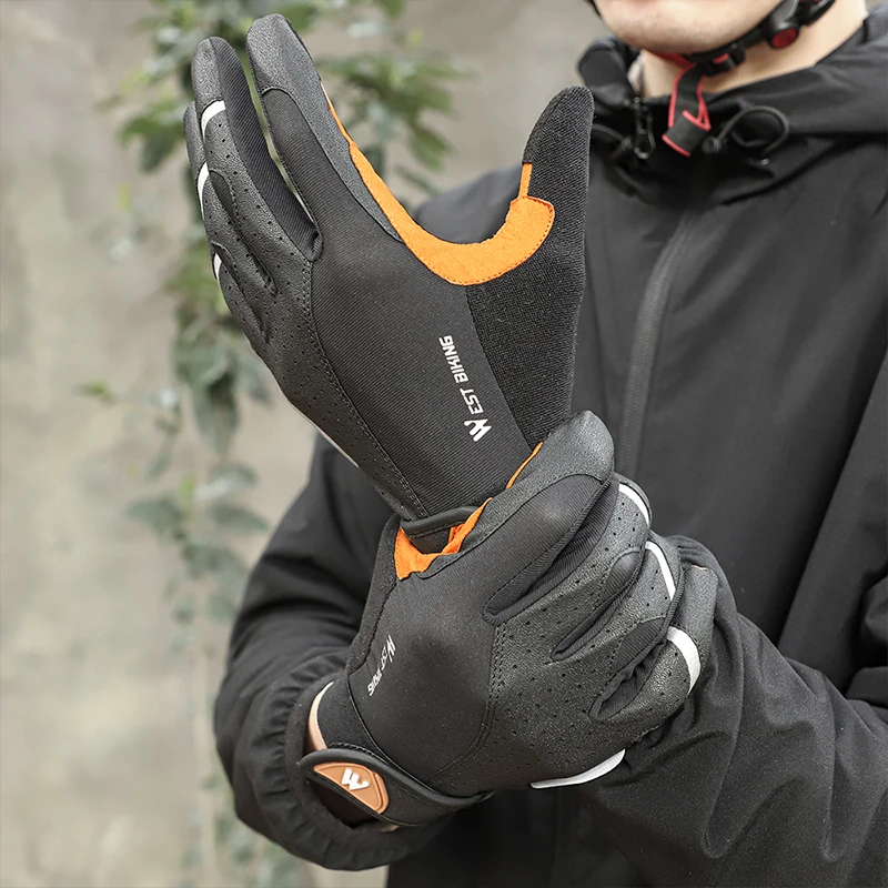 Details about   WEST BIKING Sports Cycling Gloves Touch Screen Winter Windproof MTB Motorcycle 
