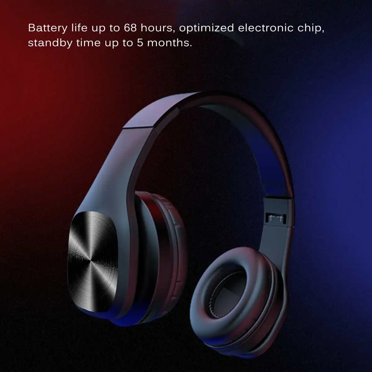 Гибкий Кронштейн для наушников Bluetooth 5,0 губка Складная 7 звуковых эффектов провод или беспроводной режим 68h время воспроизведения гарнитура