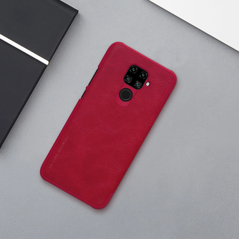 Nillkin Qin кожаный флип-чехол для телефона huawei Nova 5i Pro из кожи пу и ПК задняя крышка с кармашком для карт чехол для бизнес-телефона