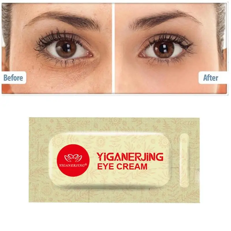 

1box=50pcs Original YIGANERJING Anti Aging Eye Cream Anti Wrinkle Serum Instantly Puffiness Remove Cream For Women Hot Sale