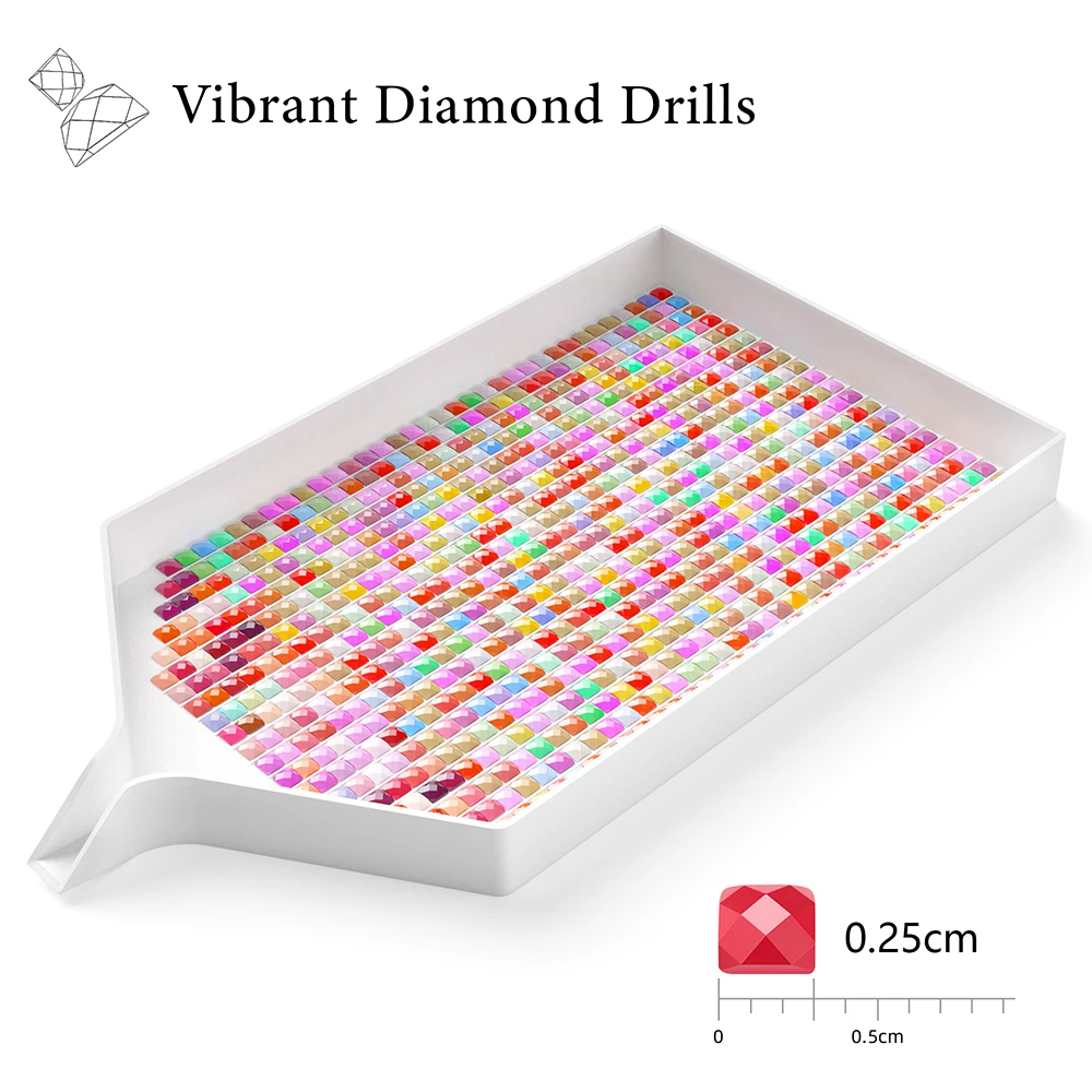 200/1000pcs/Bag Diamond Painting Beads Drills Square Round 445 DMC Colors Rhinestones For 5d Diamond Painting Accessories Kits