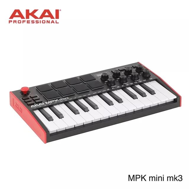 Buy Akai MPK Mini MK3 25-Key Keyboard Controller (Red)