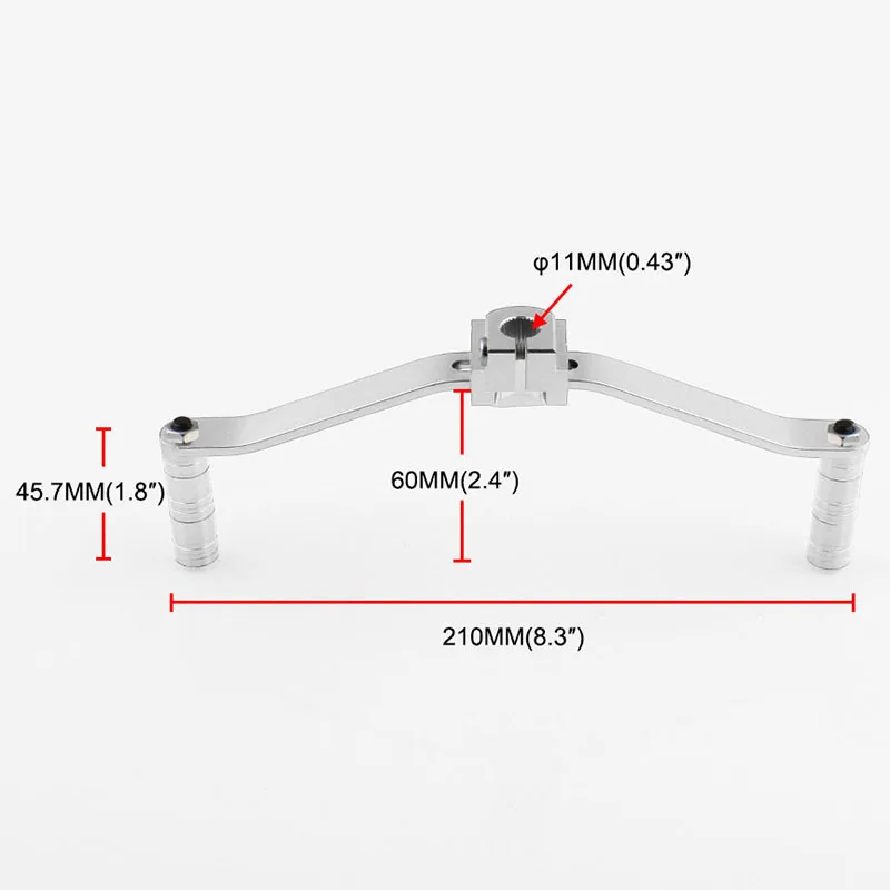 Универсальные мотоциклетные алюминиевые Dual/2 Way Шестерни перемещения рычага переключения передач для ног Педаль Переключения Аксессуары для мотоциклов