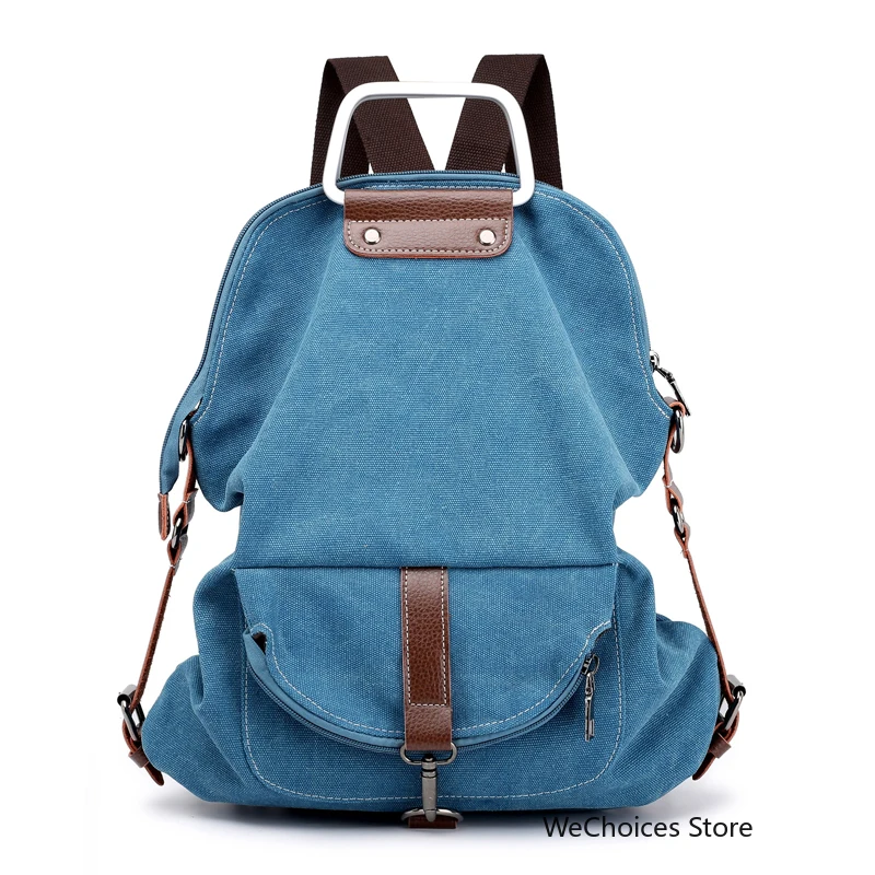 

New 2018 Casual Women Backpack Female Backpacks High Quality Canvas Women Bag Women's Travel Backpack school backpack