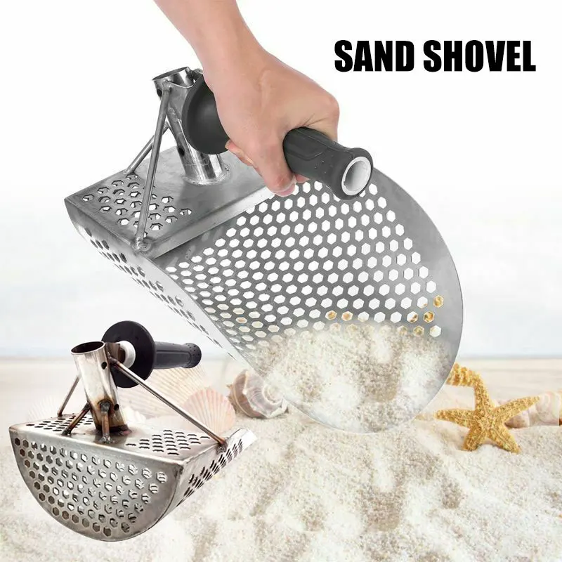 

Beach Sand Scoop Shovel Hunting Tool Stainless Steel Accessories for Metal Detector GHS99