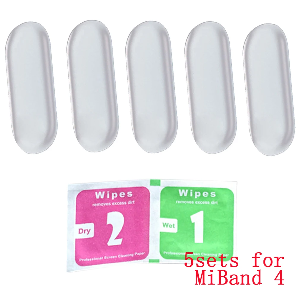 10 шт. Защитная пленка для экрана для Xiao mi Band 4 mi band3, умный Браслет, полное покрытие, защитные пленки, не закаленное стекло - Цвет: 5sets for Miband 4