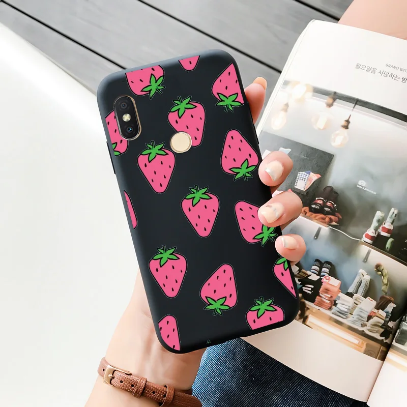 TPU Shell Black Soft For XIAOMI Redmi S2 Case Silicone Matte Fundas For Redmi S2 Case Personality Cute Cartoon Phone Case Cover leather phone wallet Cases & Covers