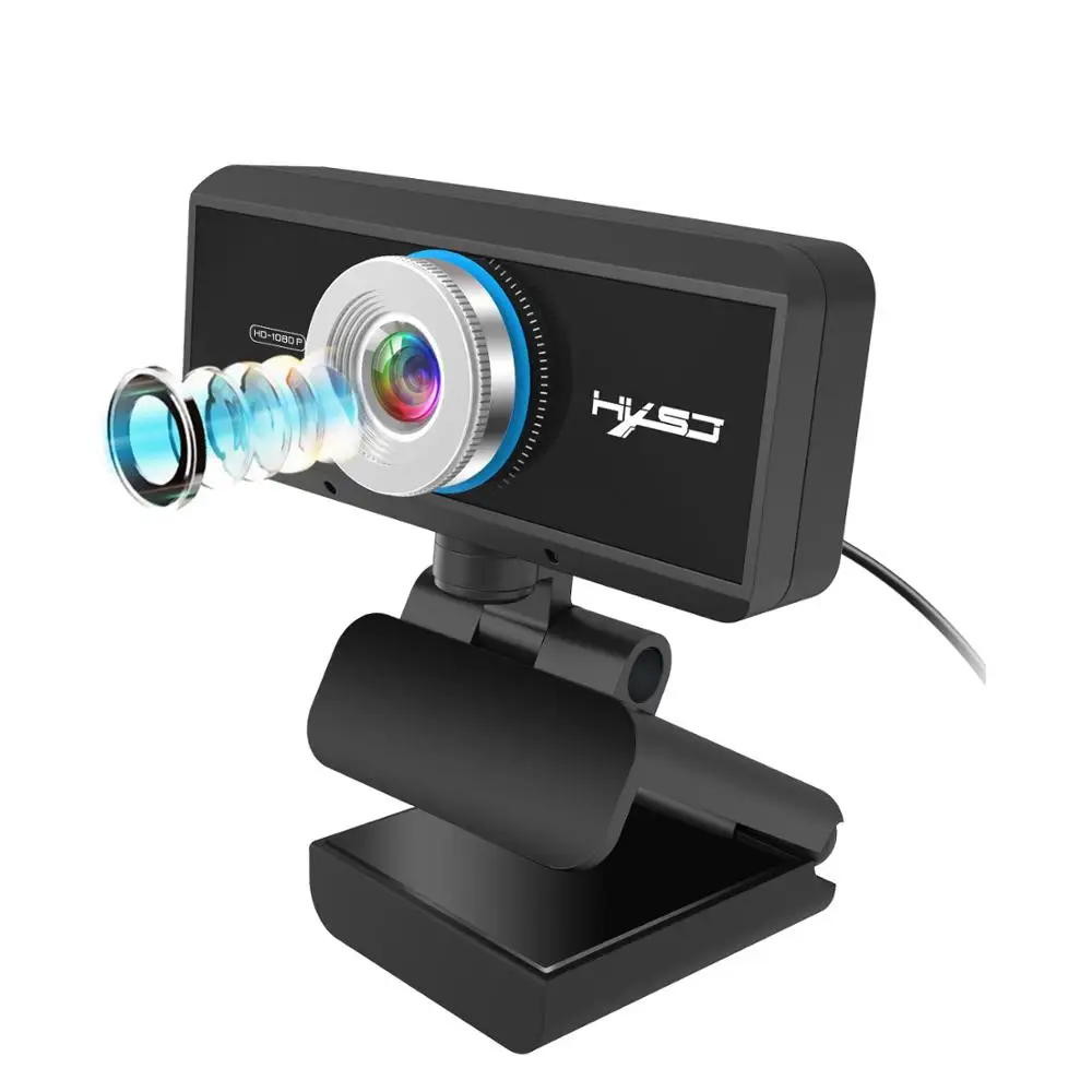 Оригинальная usb веб-камера 1080P с ручным фокусом, Компьютерная камера с поворотом на 360 градусов, видеокамера S4