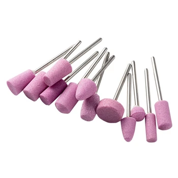 

12pcs OPP Bag Quartz Grinding Head Wheel Grinder Flint Aberdeen Quartz Model High Precision -12 Piece Set